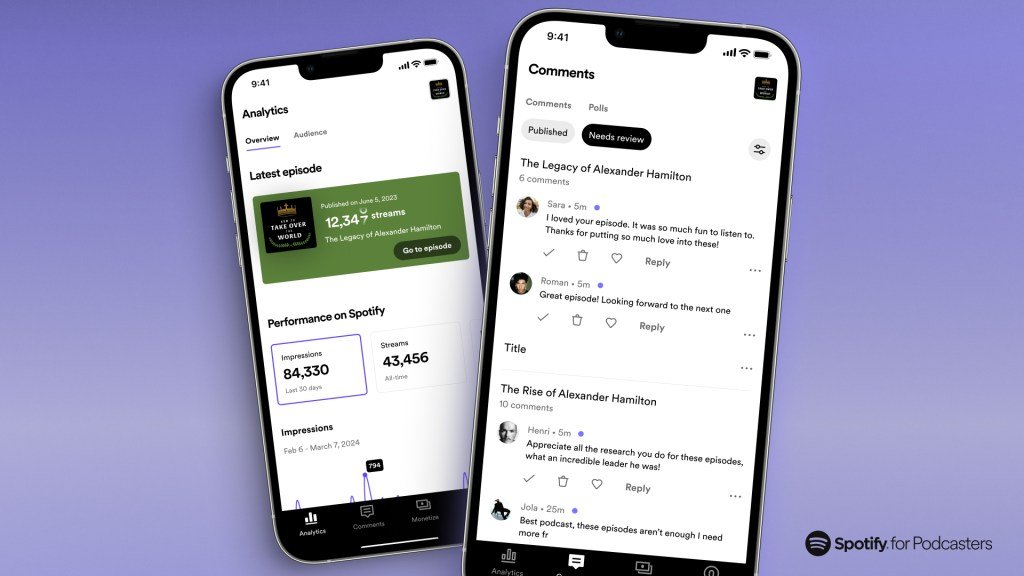 Theo đuổi YouTube, Spotify thêm bình luận vào các podcast